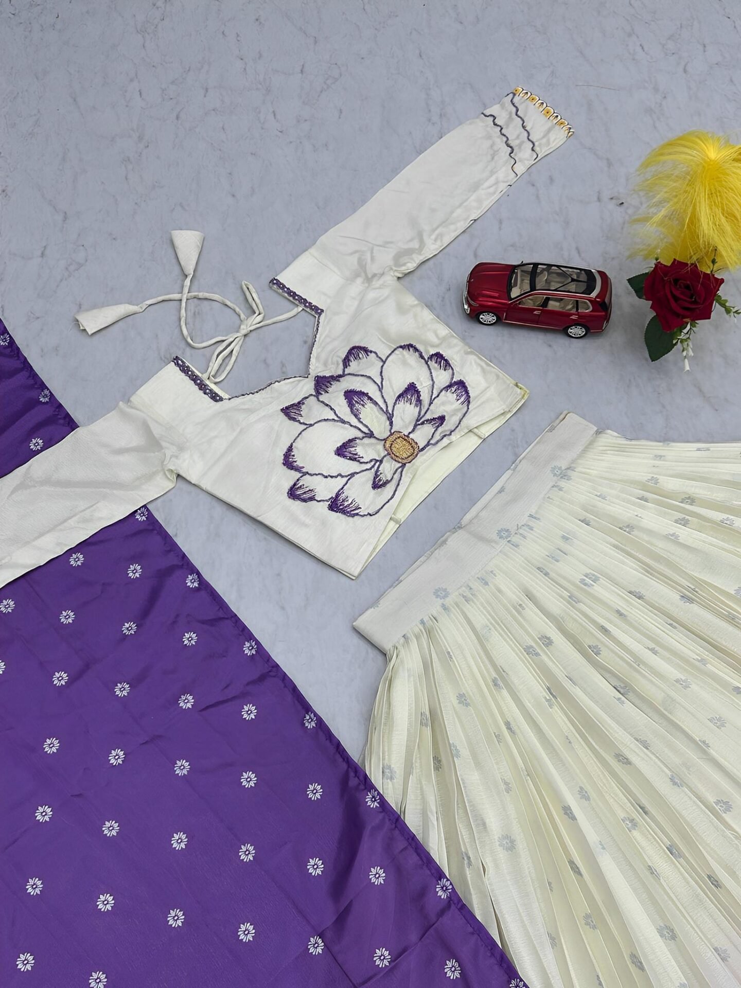 Purple Lovers Stitched Lehanga/Halfsaree