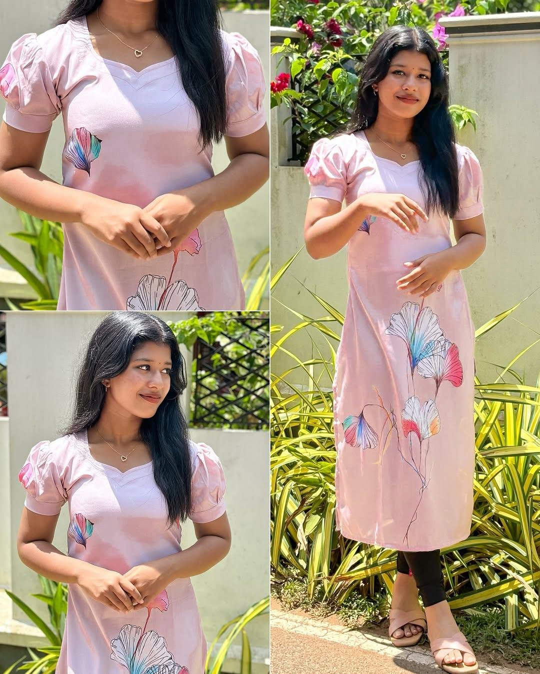 Blush Petal Puff-Sleeve Kurta