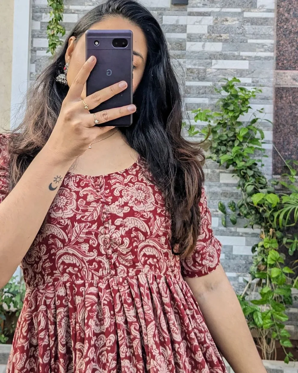 Stylish Floral Printed midi dress