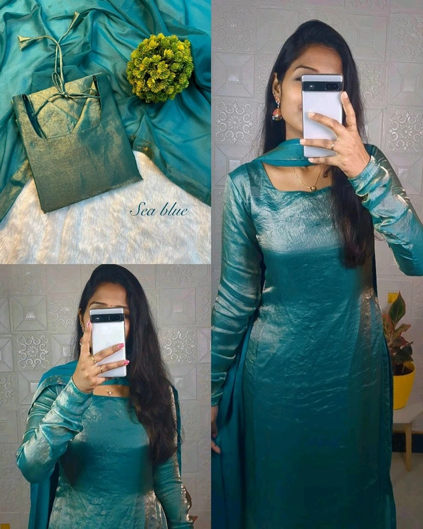 Exclusive Space silk Kurta with Dupatta set