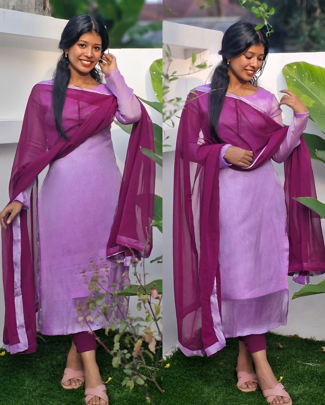 Highly trending Space silk kurta with dupatta set