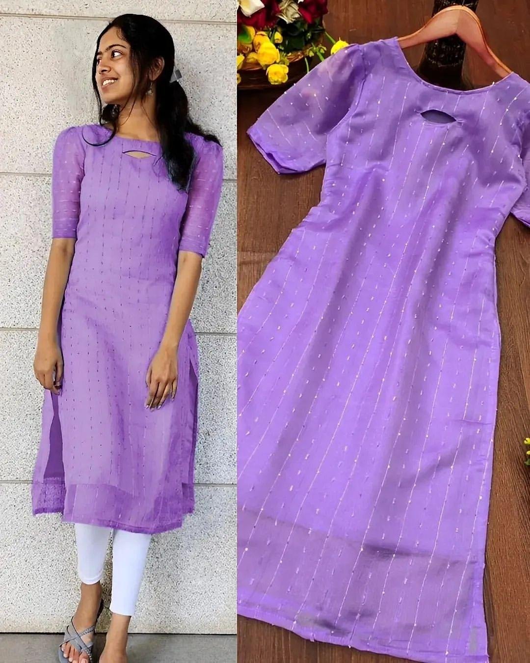 Attractive embroidered sequins kurti