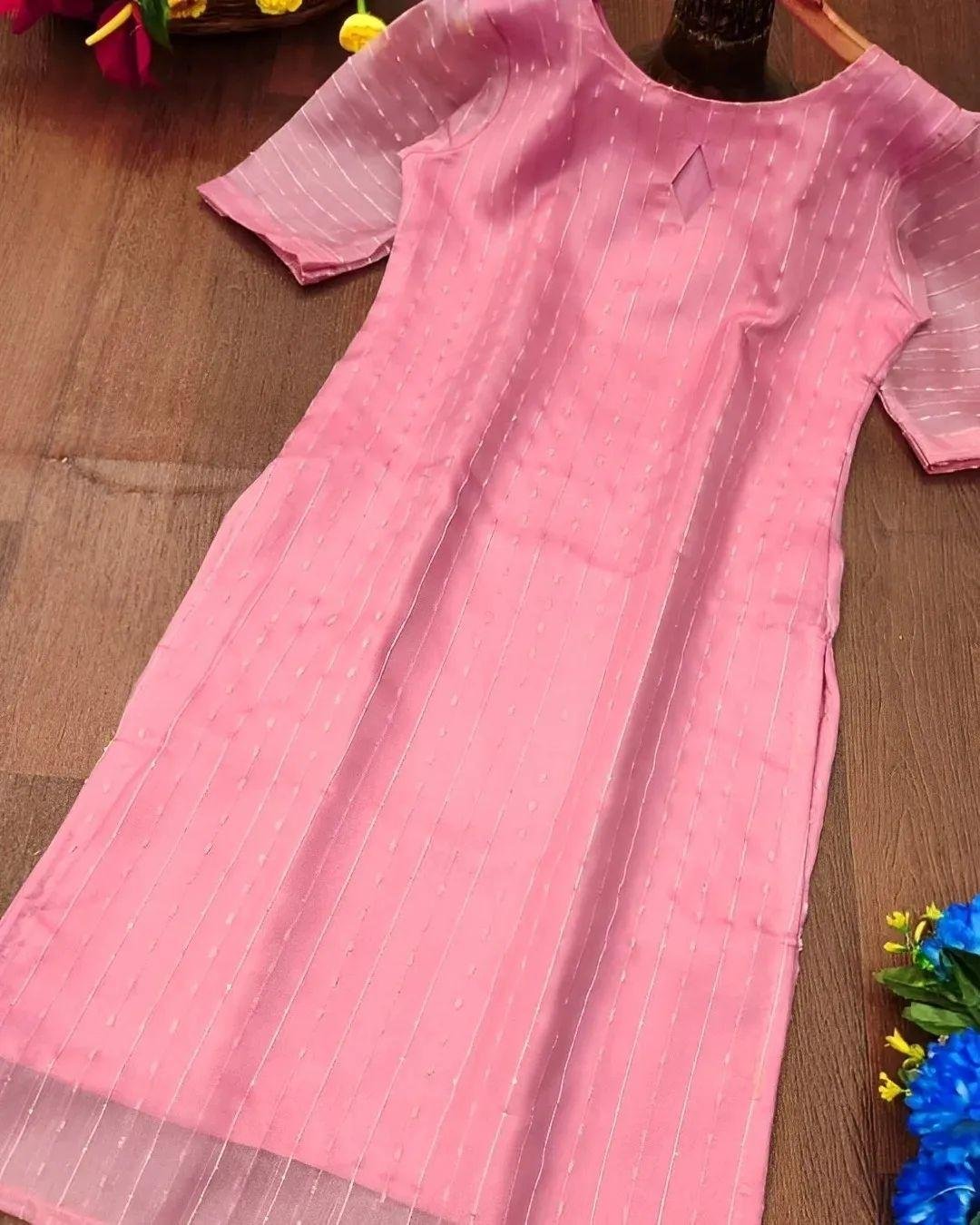 Attractive embroidered sequins kurti