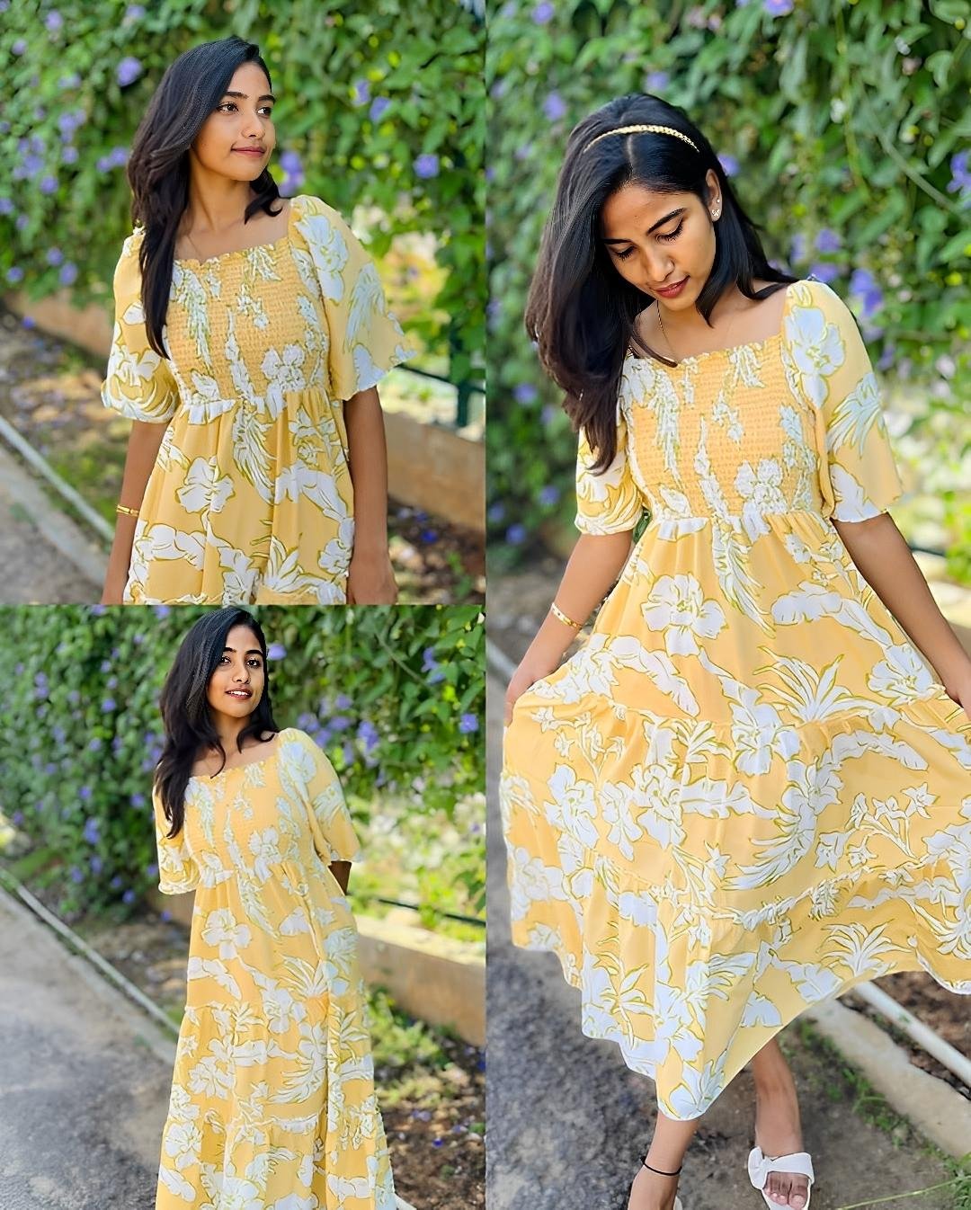 Yellow Floral Breeze Maxi Dress