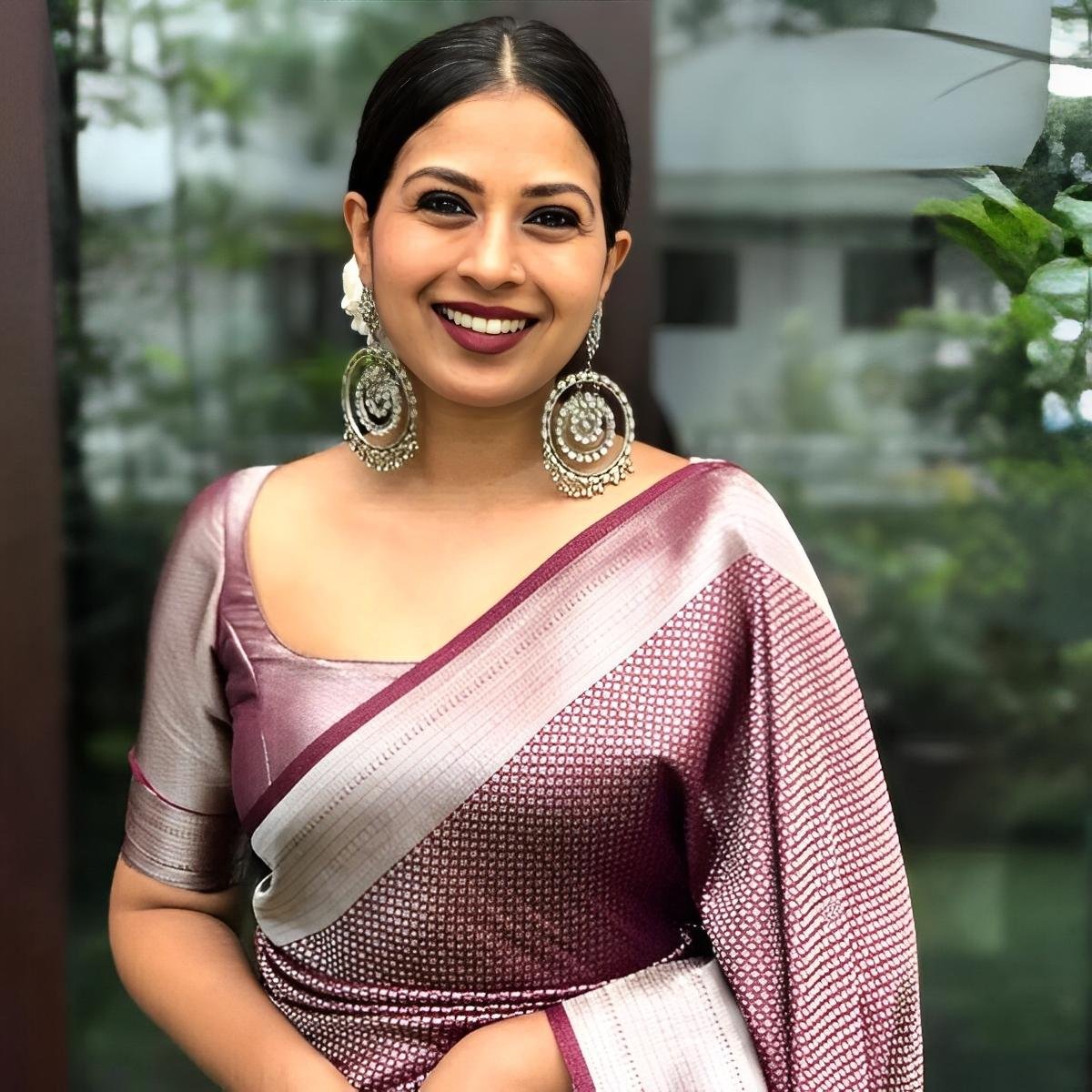 Lavender Silver Tissue Silk Saree – Subtle Elegance, Timeless Charm