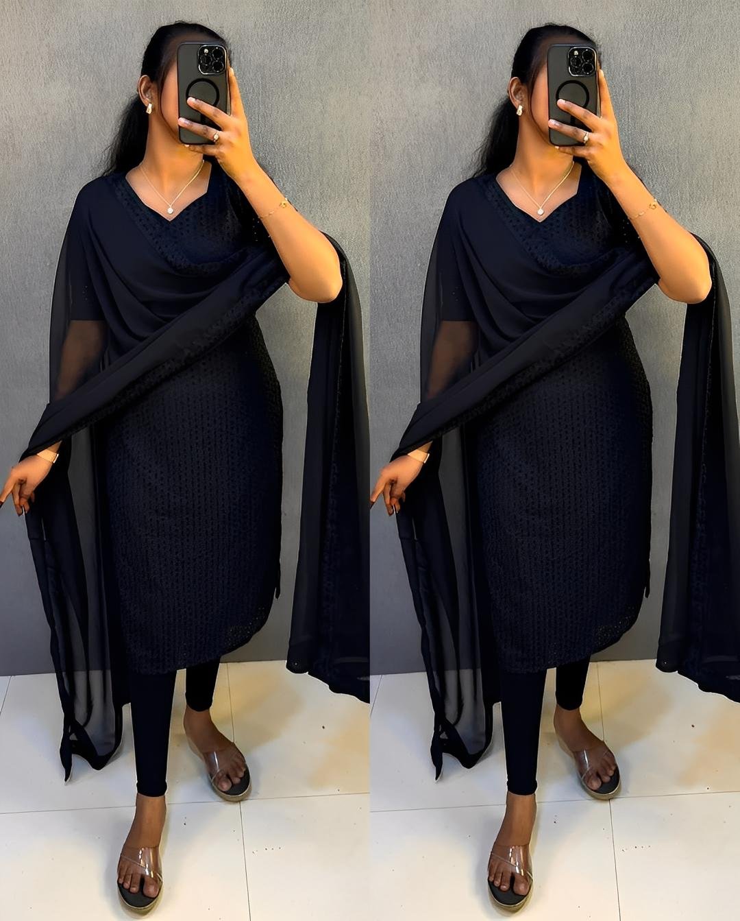 Elegant Hakoba Kurta with Dupatta Set- OFFER SALE