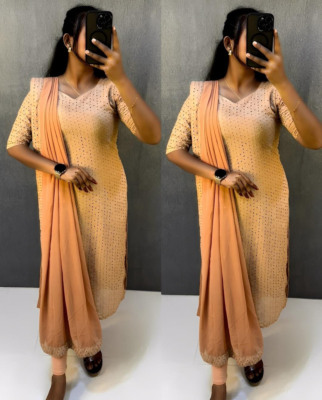 Elegant Hakoba Kurta with Dupatta Set- OFFER SALE