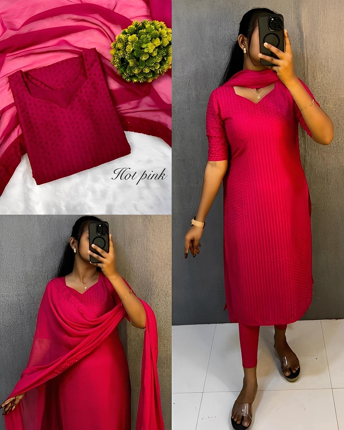 Elegant Hakoba Kurta with Dupatta Set- OFFER SALE