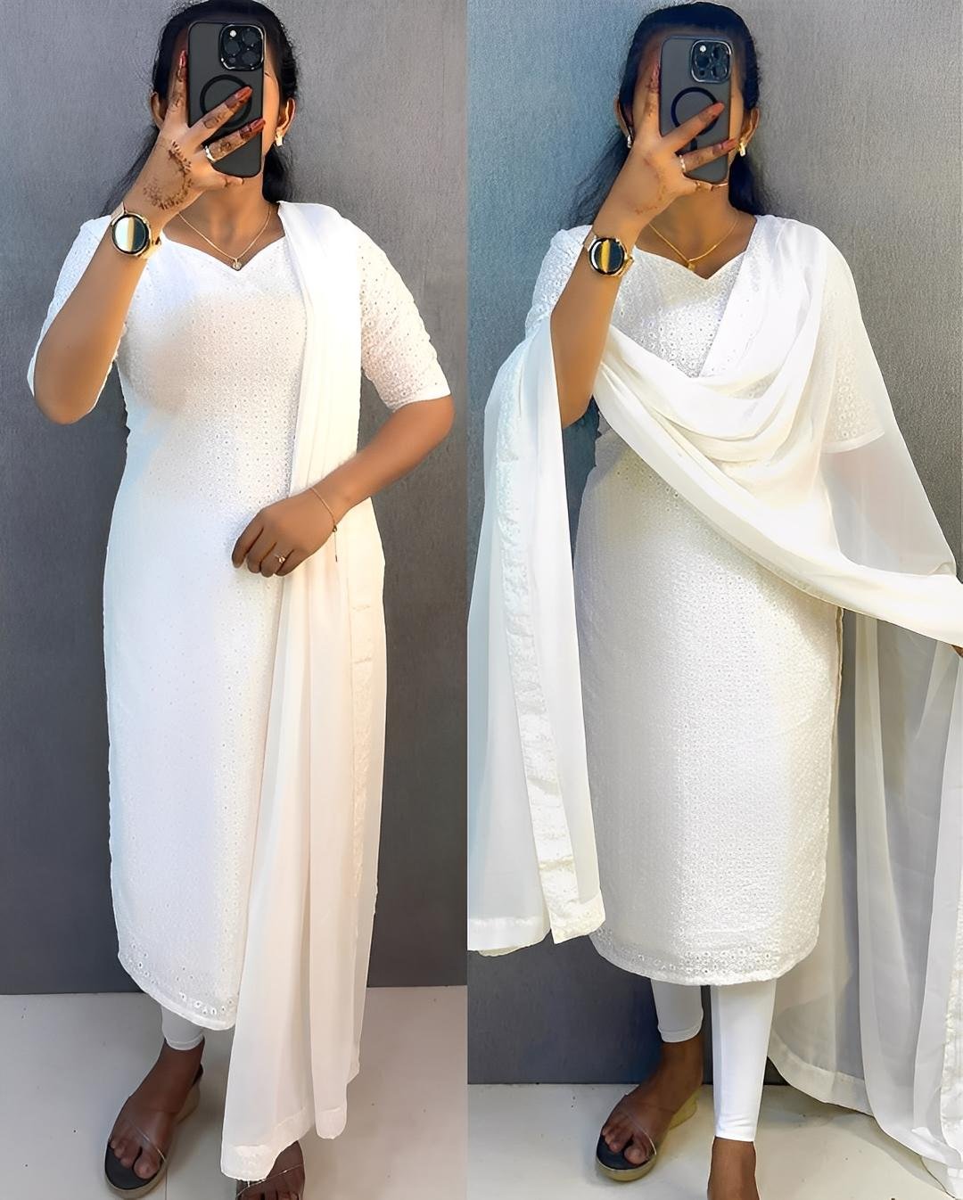 Elegant Hakoba Kurta with Dupatta Set- OFFER SALE