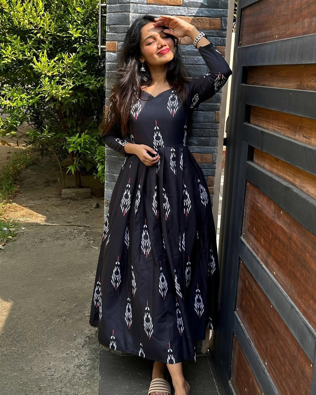 Cotton printed Pleated Maxi Collection