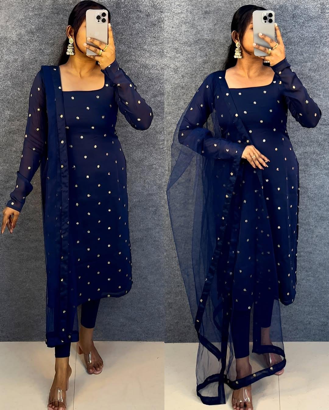 Premium Silk Cotton Kurta with Dupatta Set