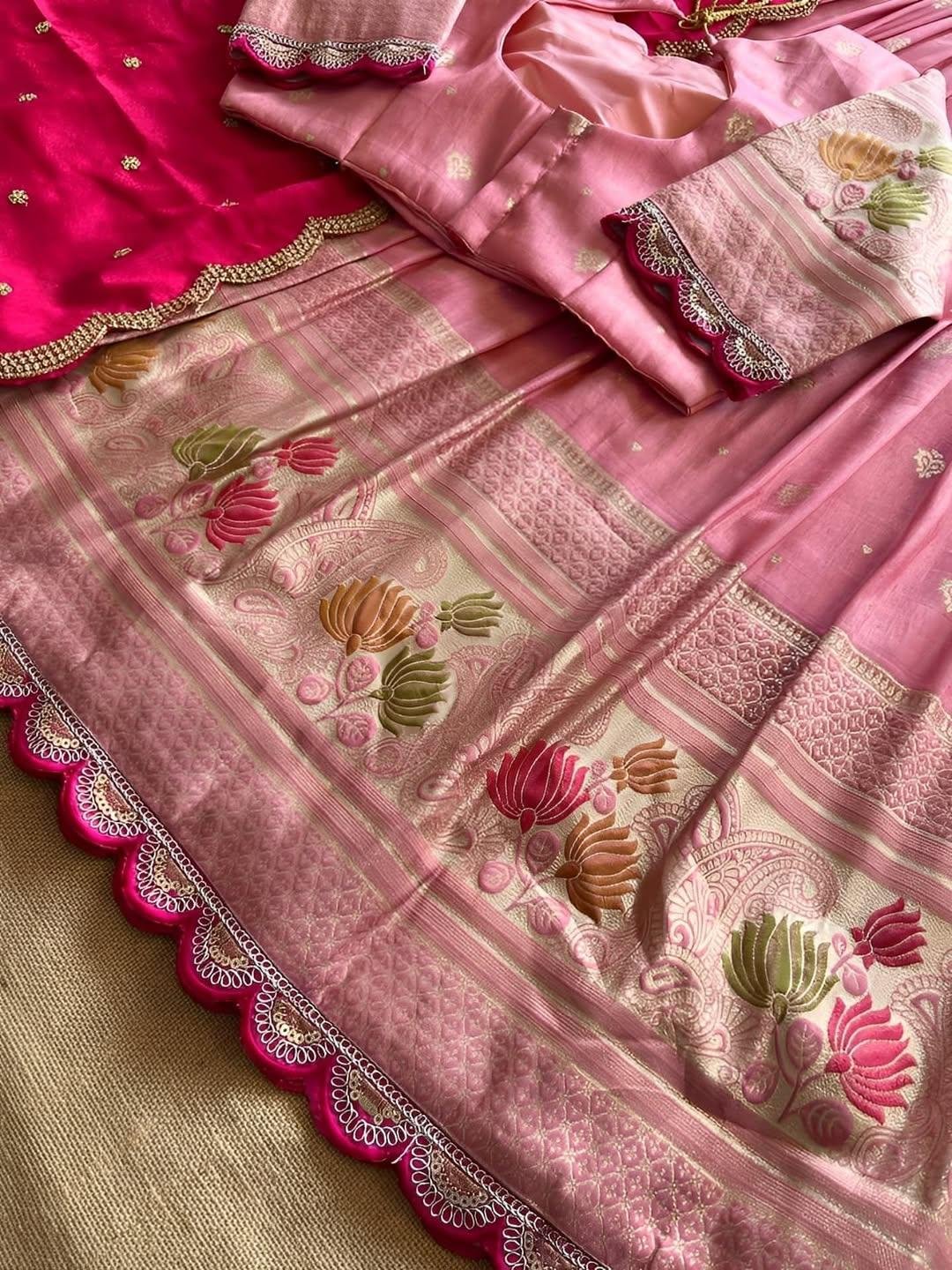 Elegant Lehenga Viscose tissue silk stitched