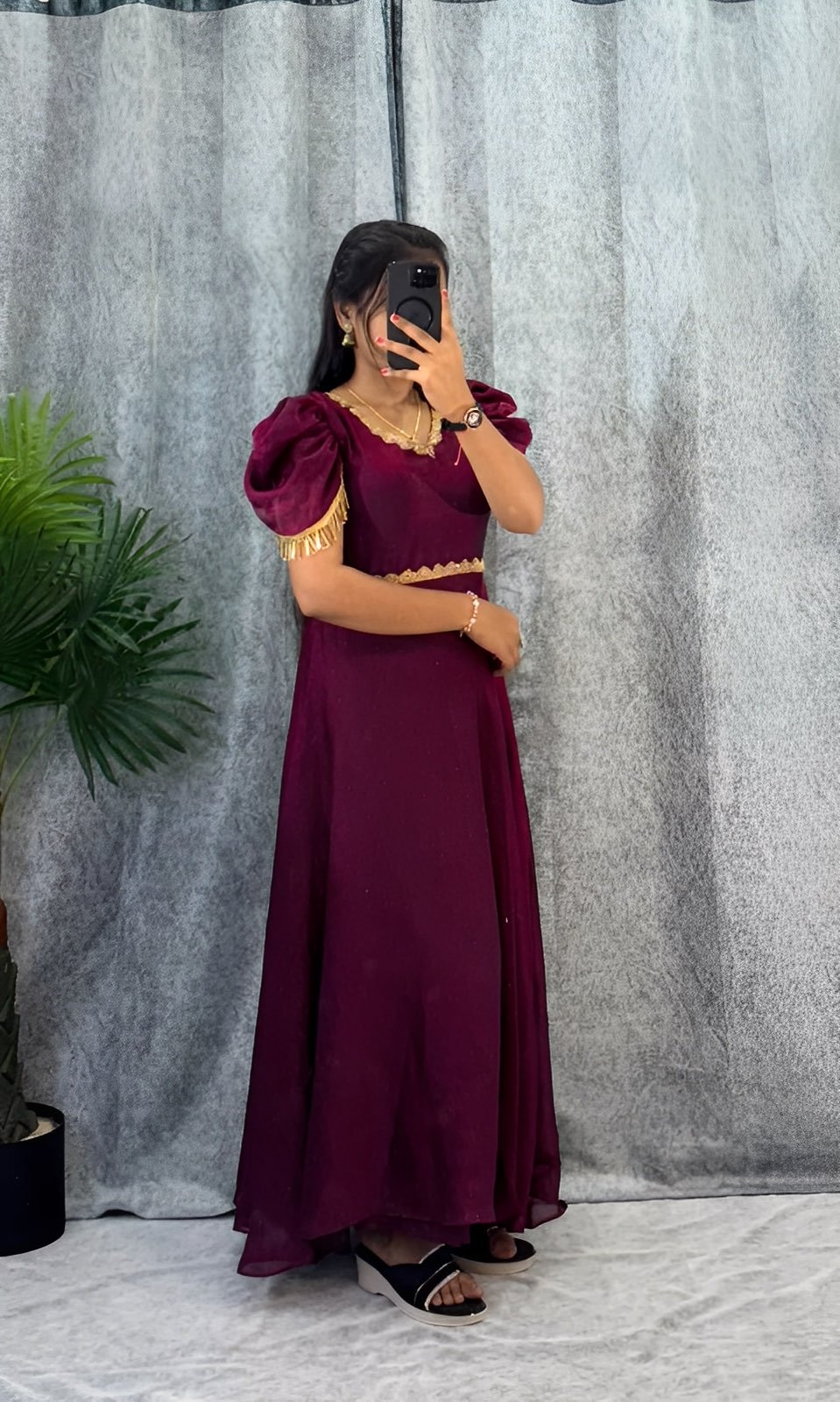 Trendy Diwali Princess Shining Embroidered Gowns