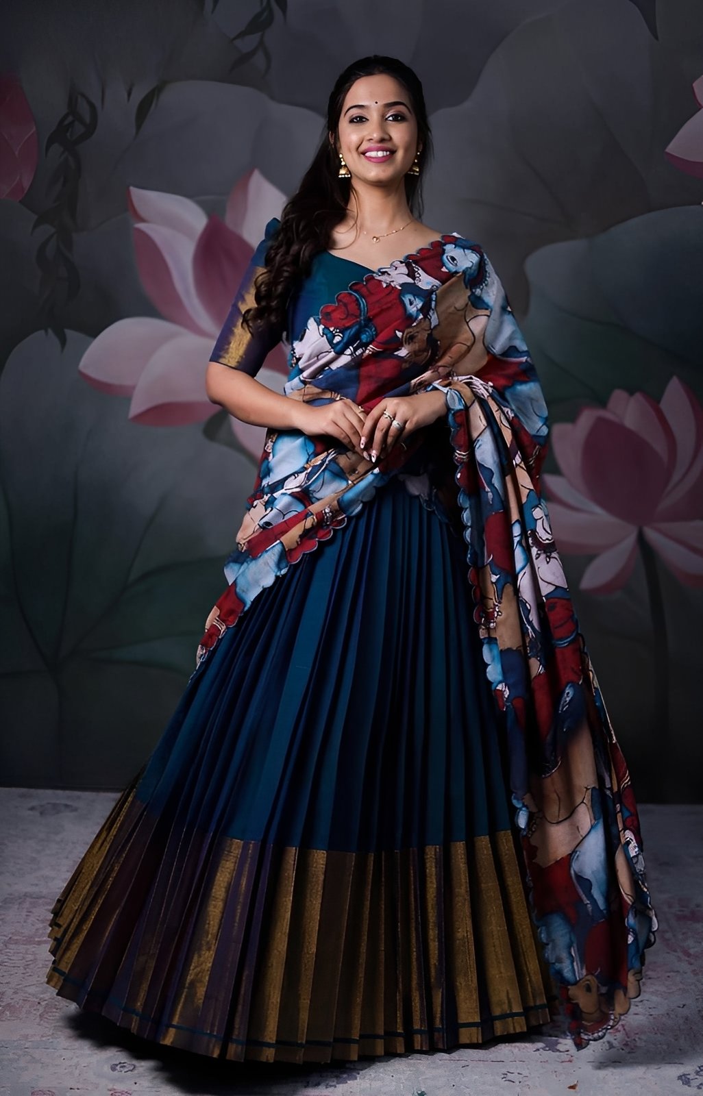 Trendy Traditonal Half Saree for Women
