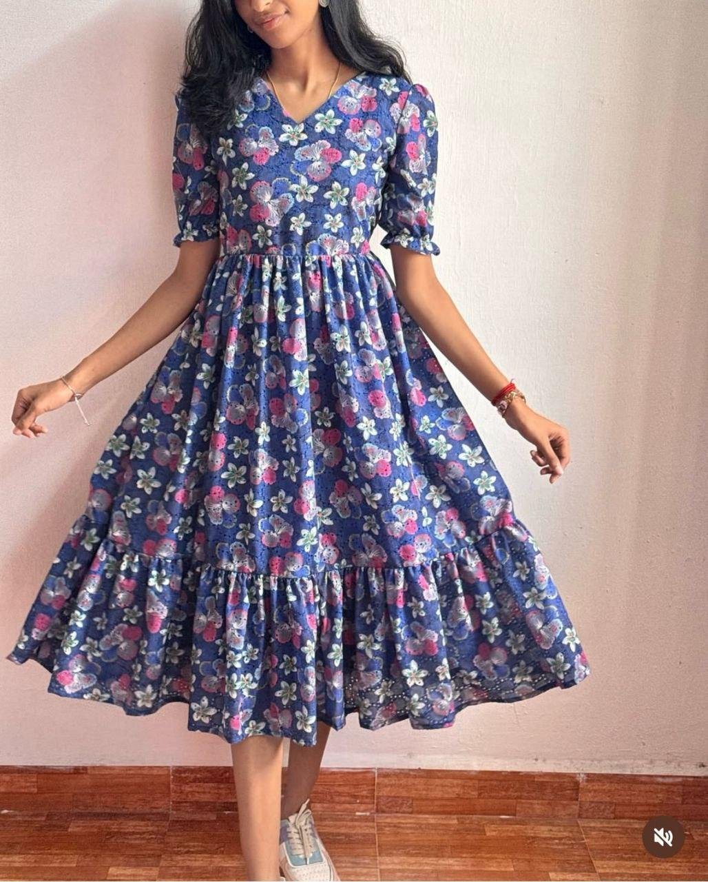 Pure Cotton Hakoba Gown with Lining