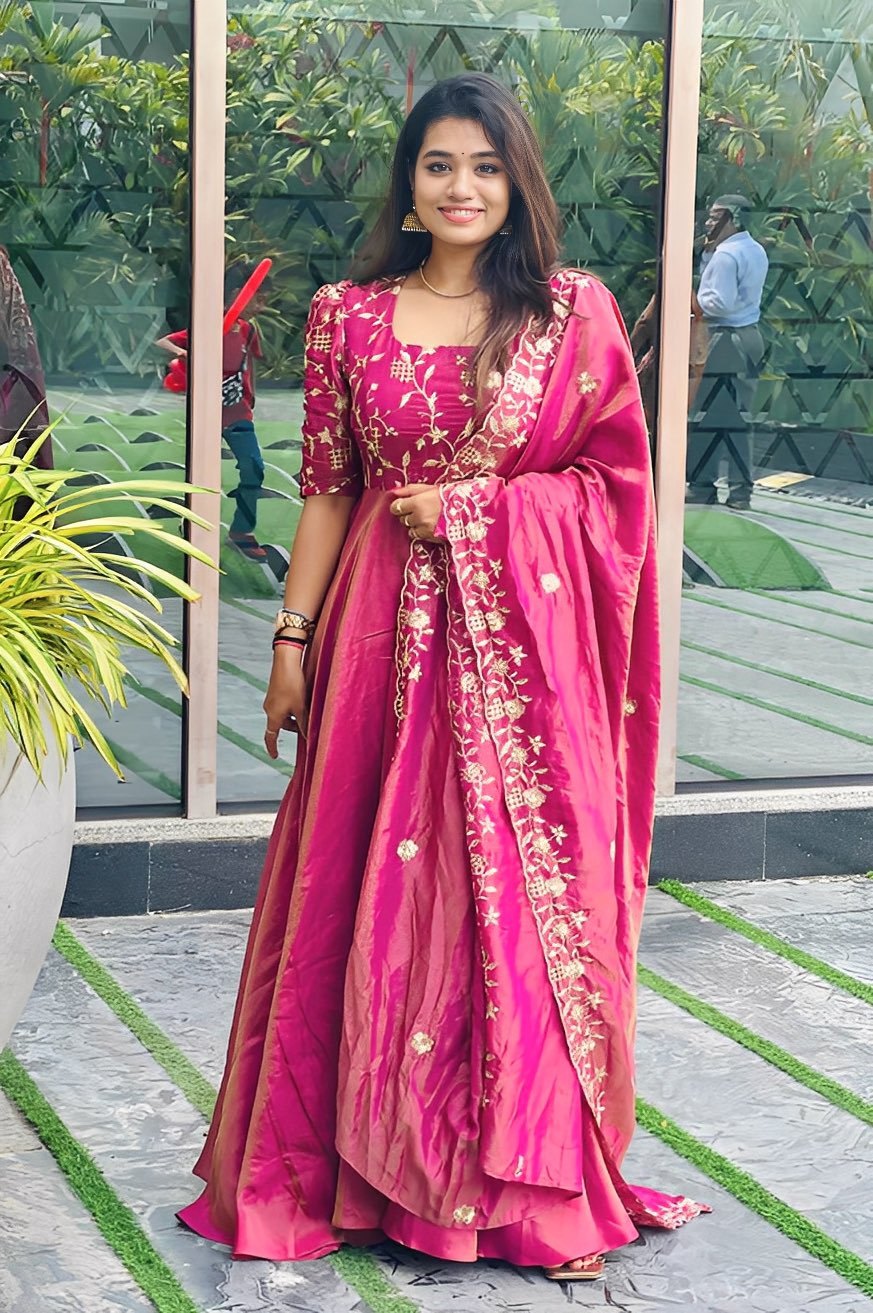 Designer Gown with Dupatta