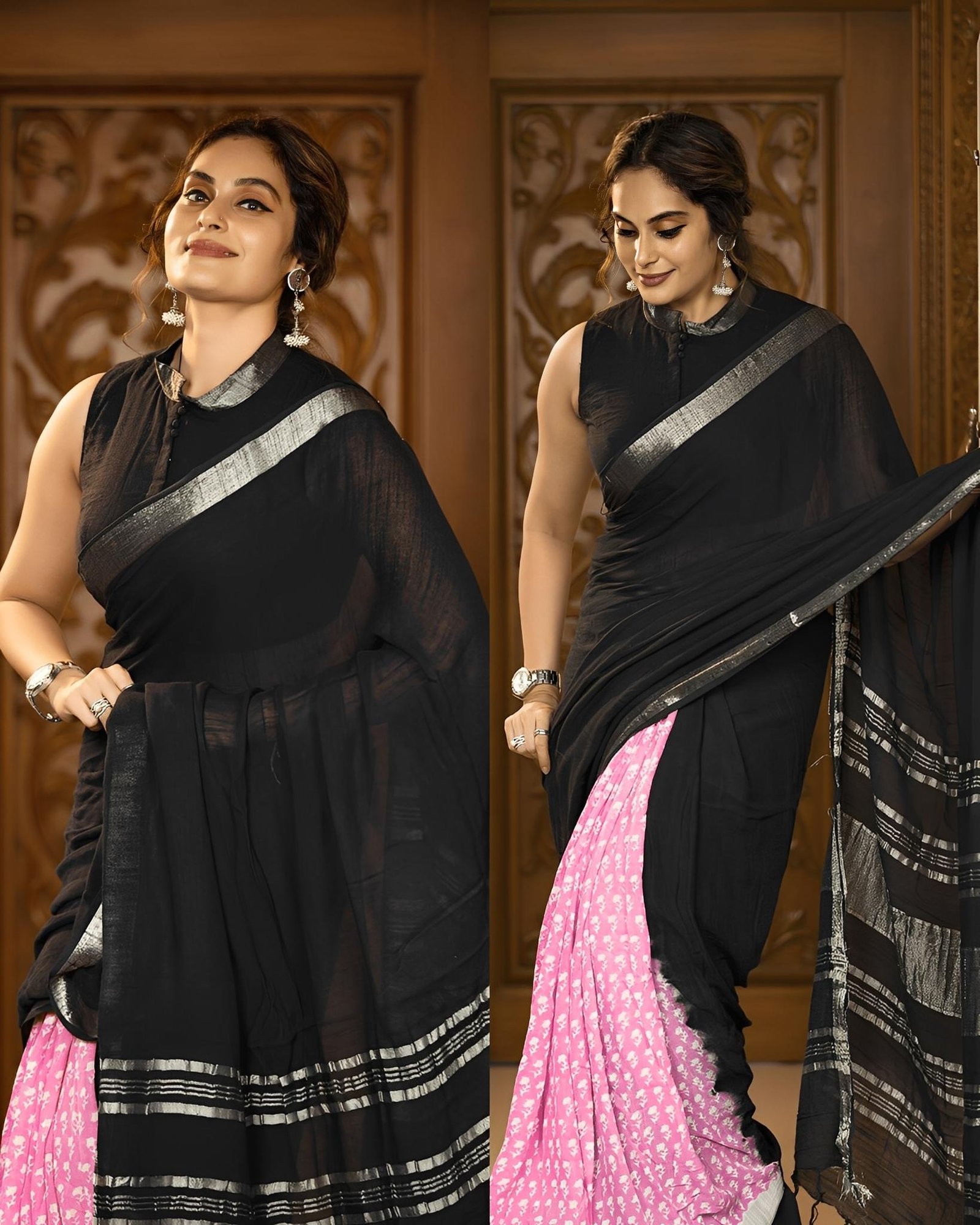Soft cotton Printed saree