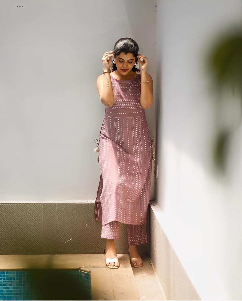 Pretty Elegant Co ord set sleeveless