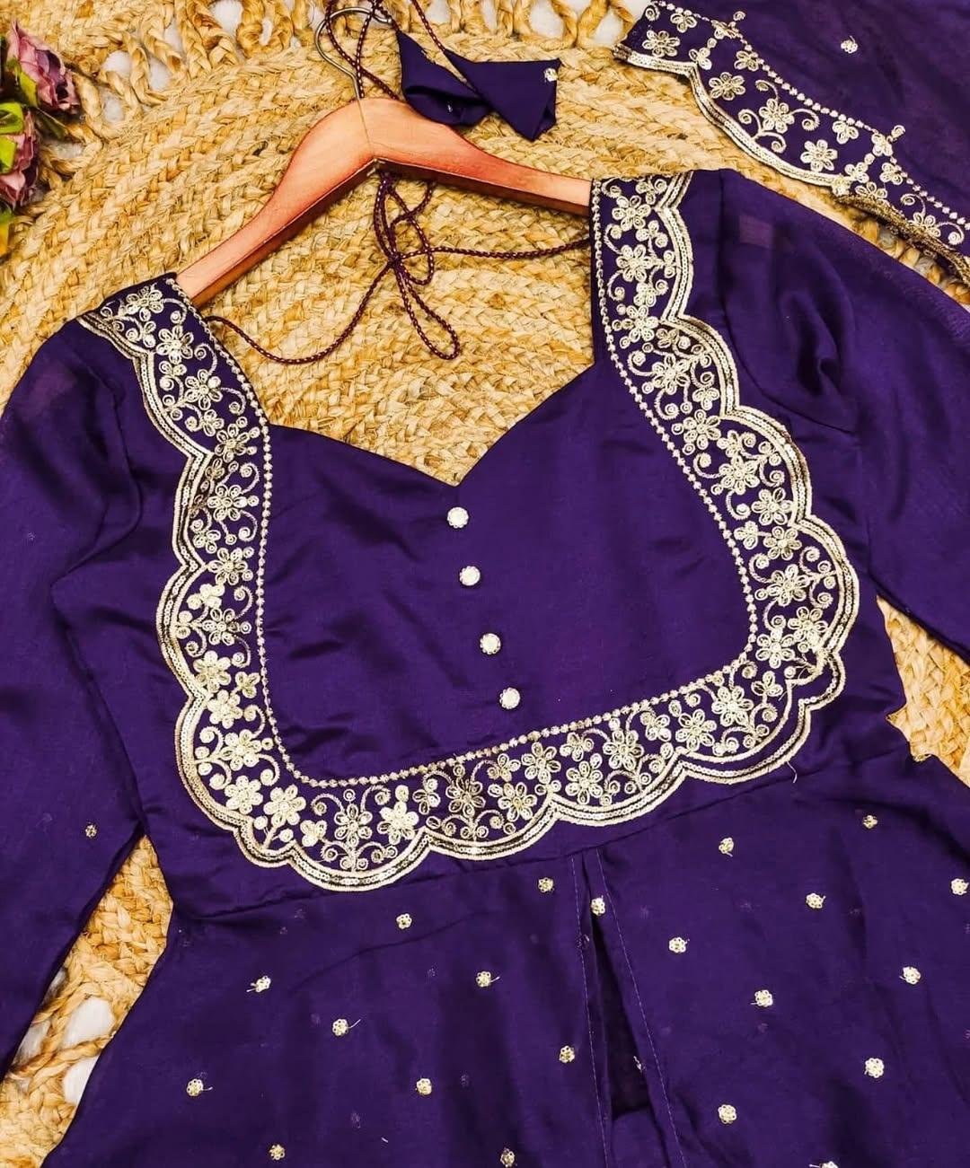 Vichitra Silk Cape Top With Skirt & Dupatta | Premium Wedding & Party Wear Ensemble