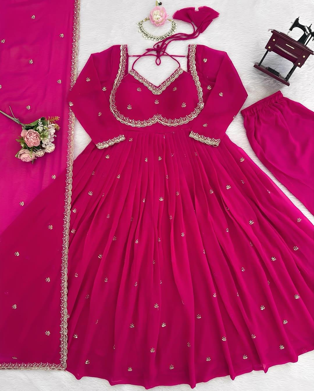 ✨ Stylytic Purple Anarkali Suit Set — Crafted to Make You Shine