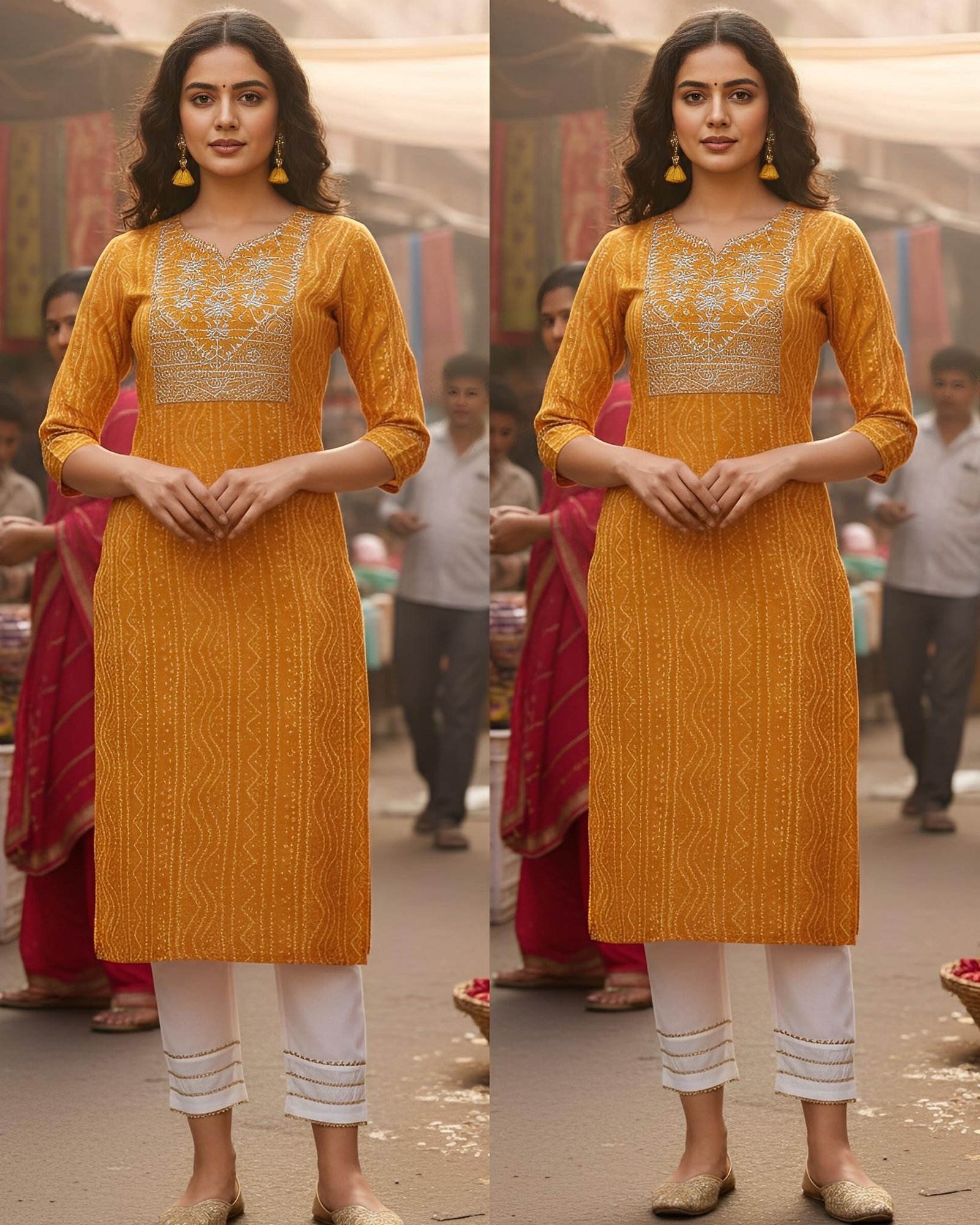 Casual Outing Wear Kurti with Pant set │Office wear College wear elegant kurta set
