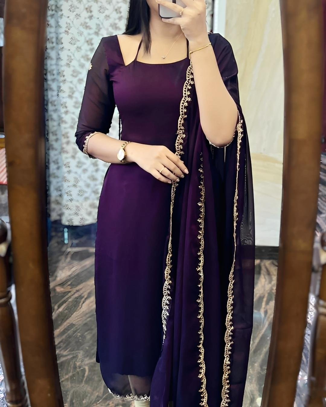 Pretty Kurti Dupatta set - Clearance sale - Cute Kurti sets for College and Office