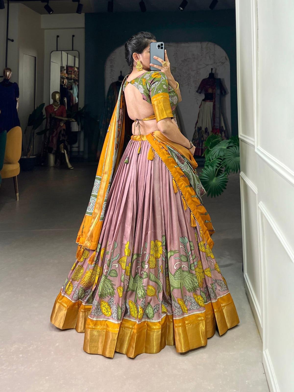Elegant Kalamkari Lehenga Choli