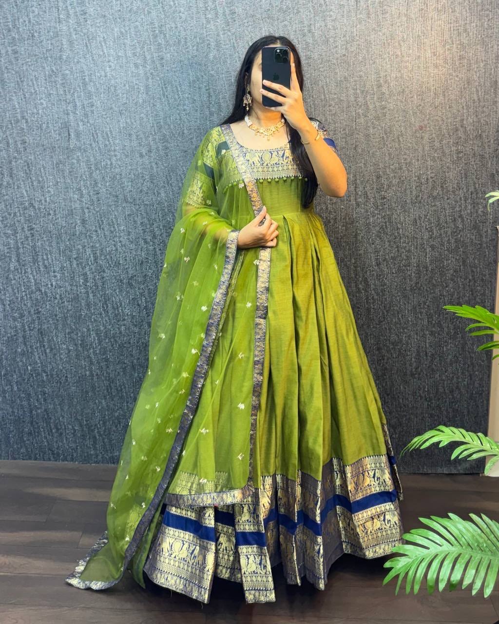 Narayanpet Silk Exclusive Gown Master Series Pongal Collection