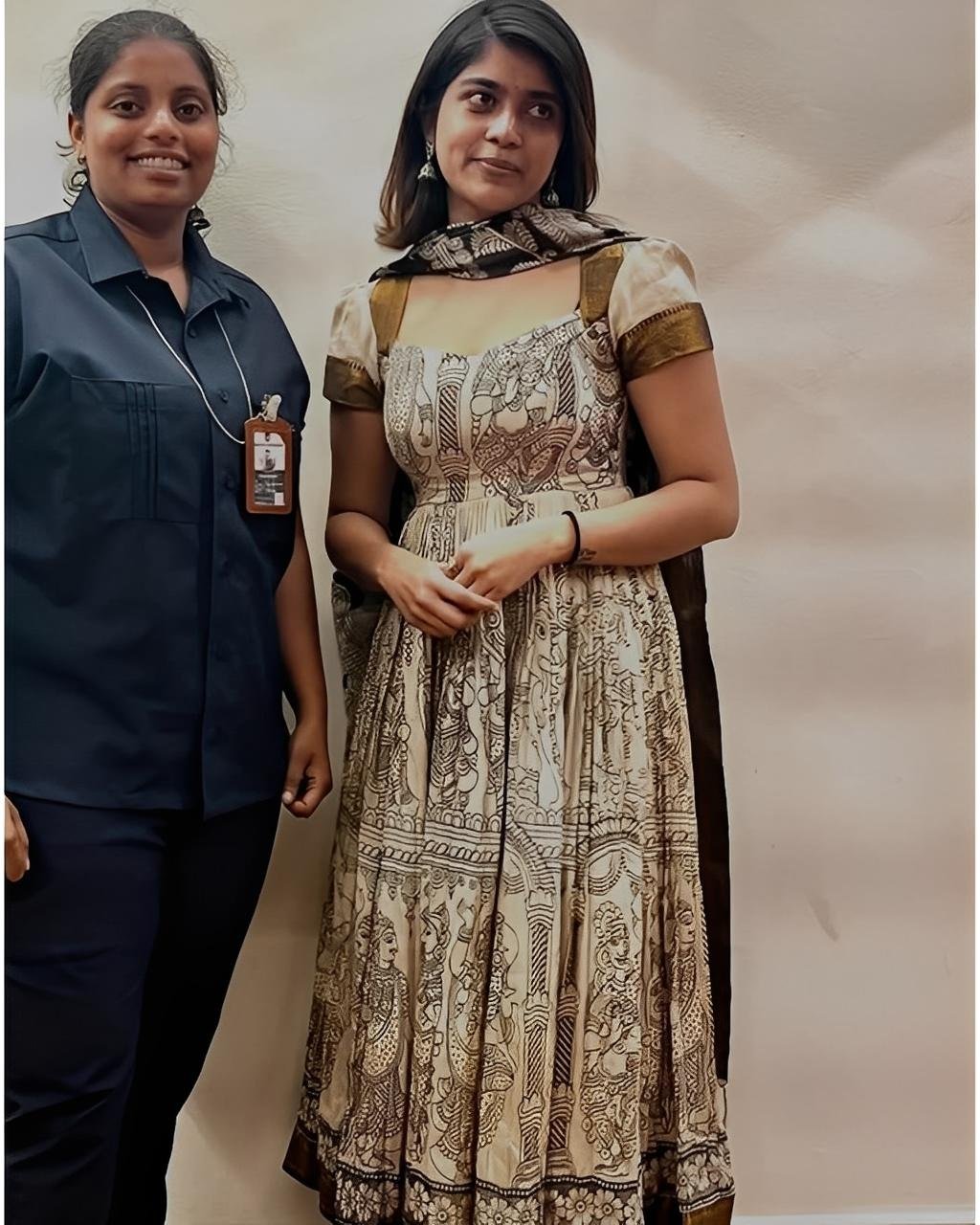 Ritu Fame Kalamkari Gown with Dupatta set - Lowest price Offer sale