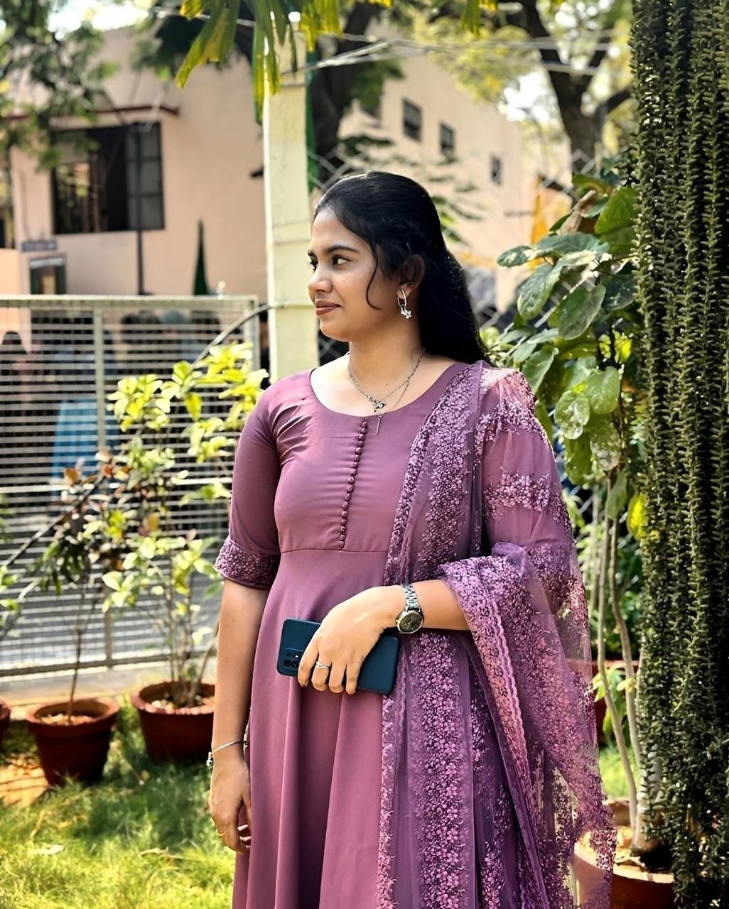 Designer Gown series - Gown with Dupatta in Flash sale