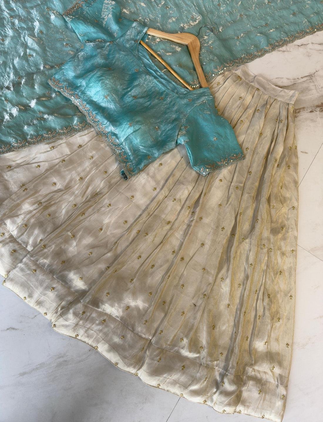 Attractive Tissue silk Lehenga choli - Pretty pairs