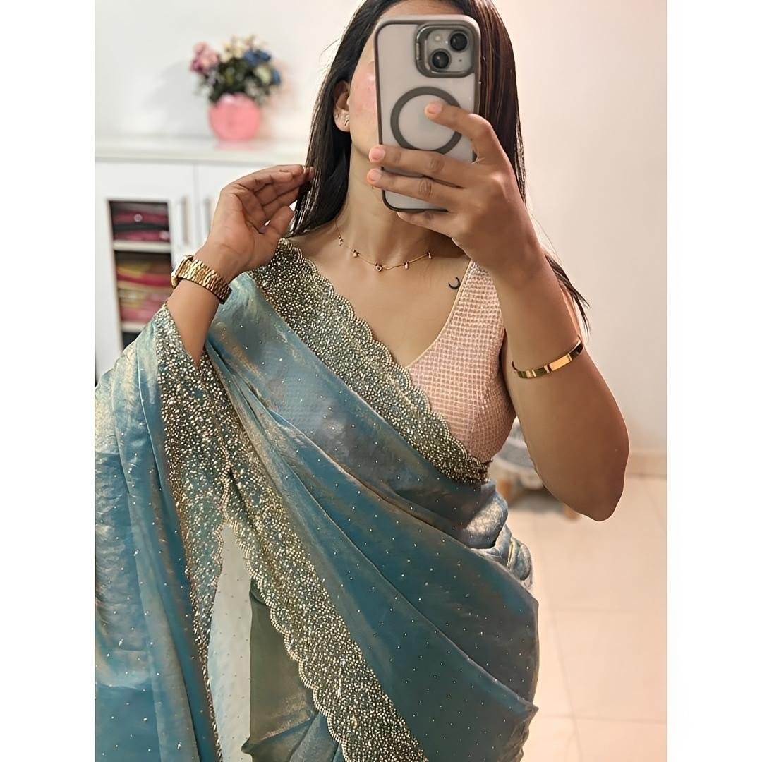 Stone Sparkle Saree - Premium Partywear Saree Looks
