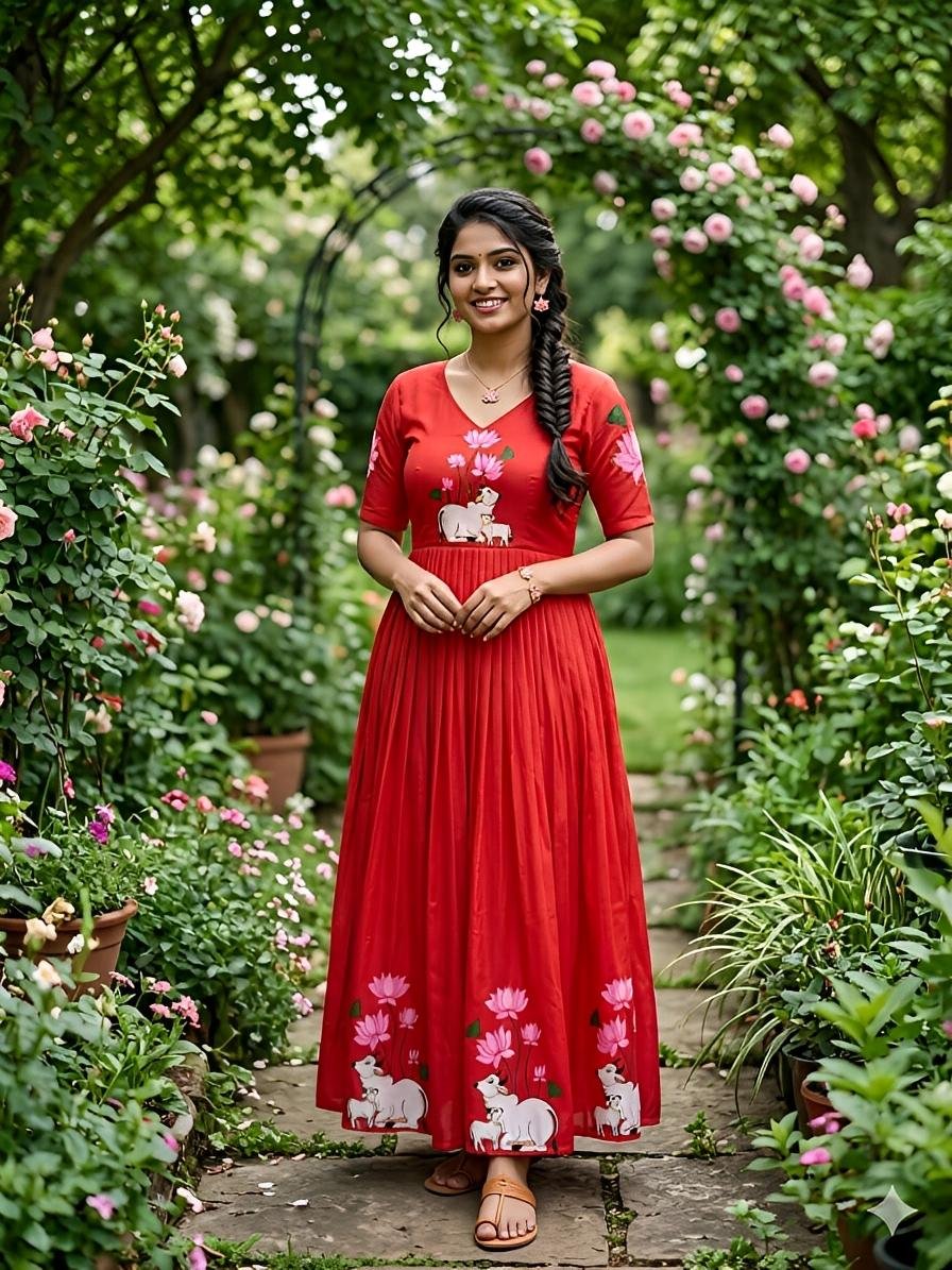 Western Ethnic Maxi -- Beads work designer gown