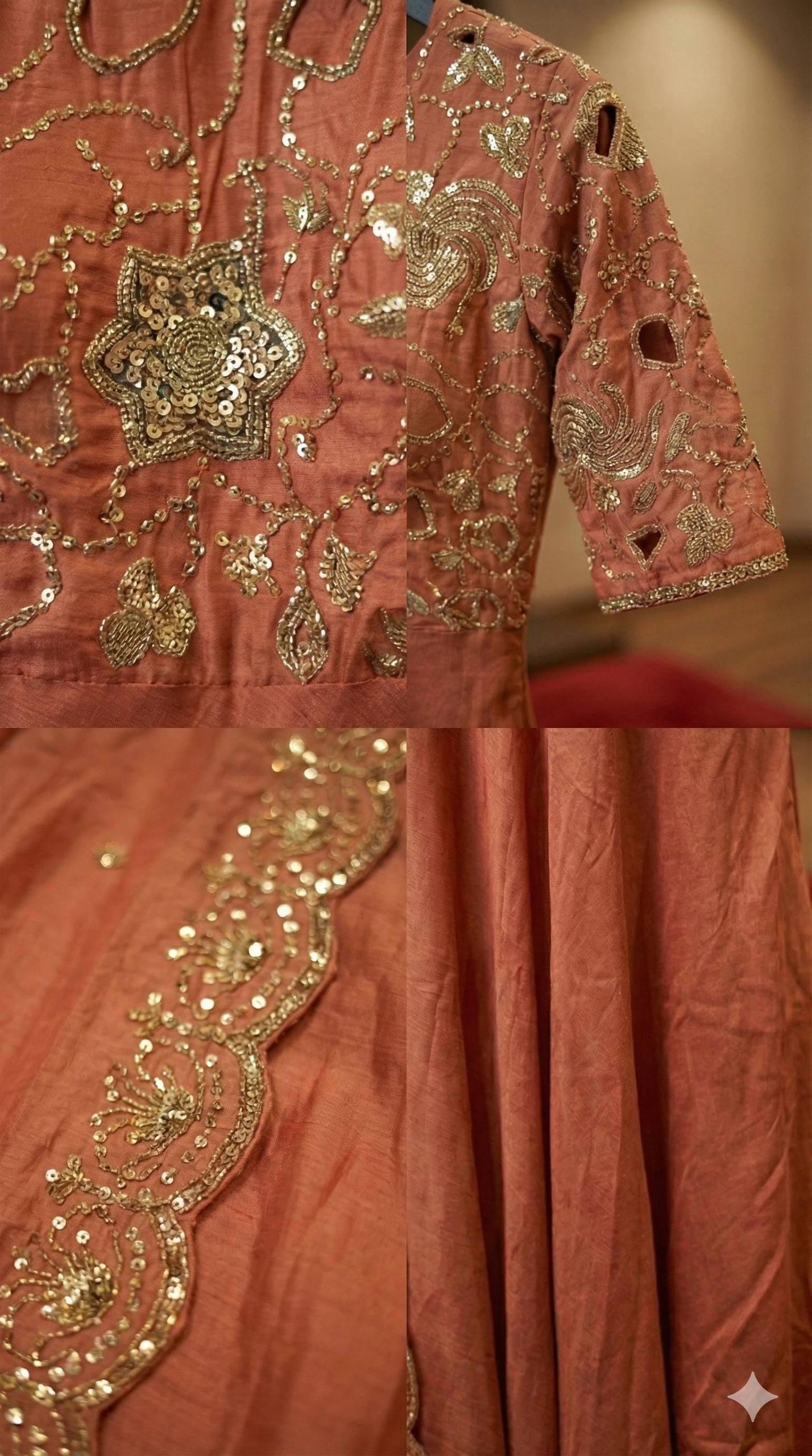 Embroidered Anarkali with Dupatta - Intricate Designer set