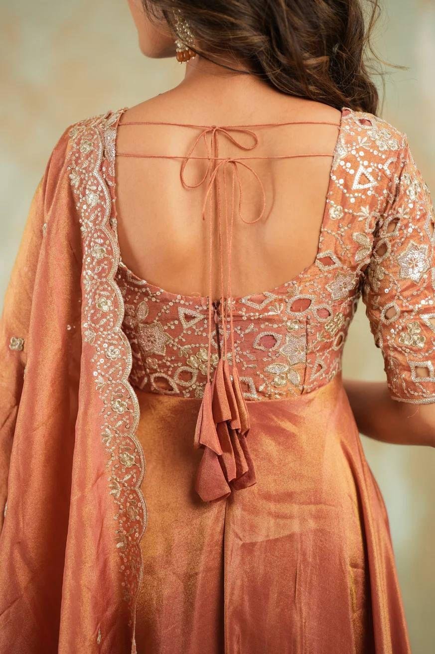 Embroidered Anarkali with Dupatta - Intricate Designer set