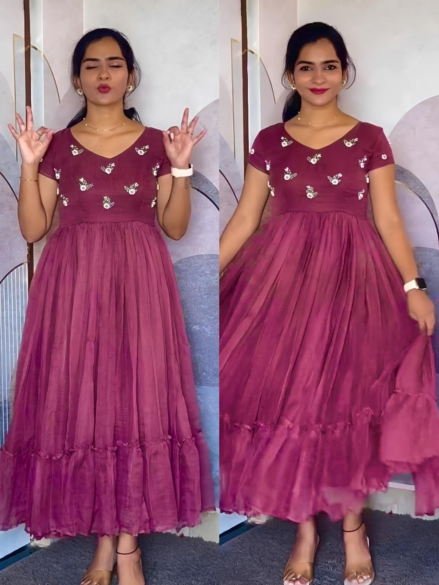 Rika - Kota chex Designer Dress