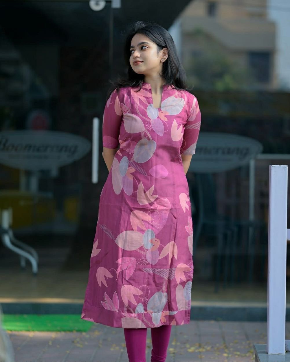 Floral Printed Daily Wear Kurthi