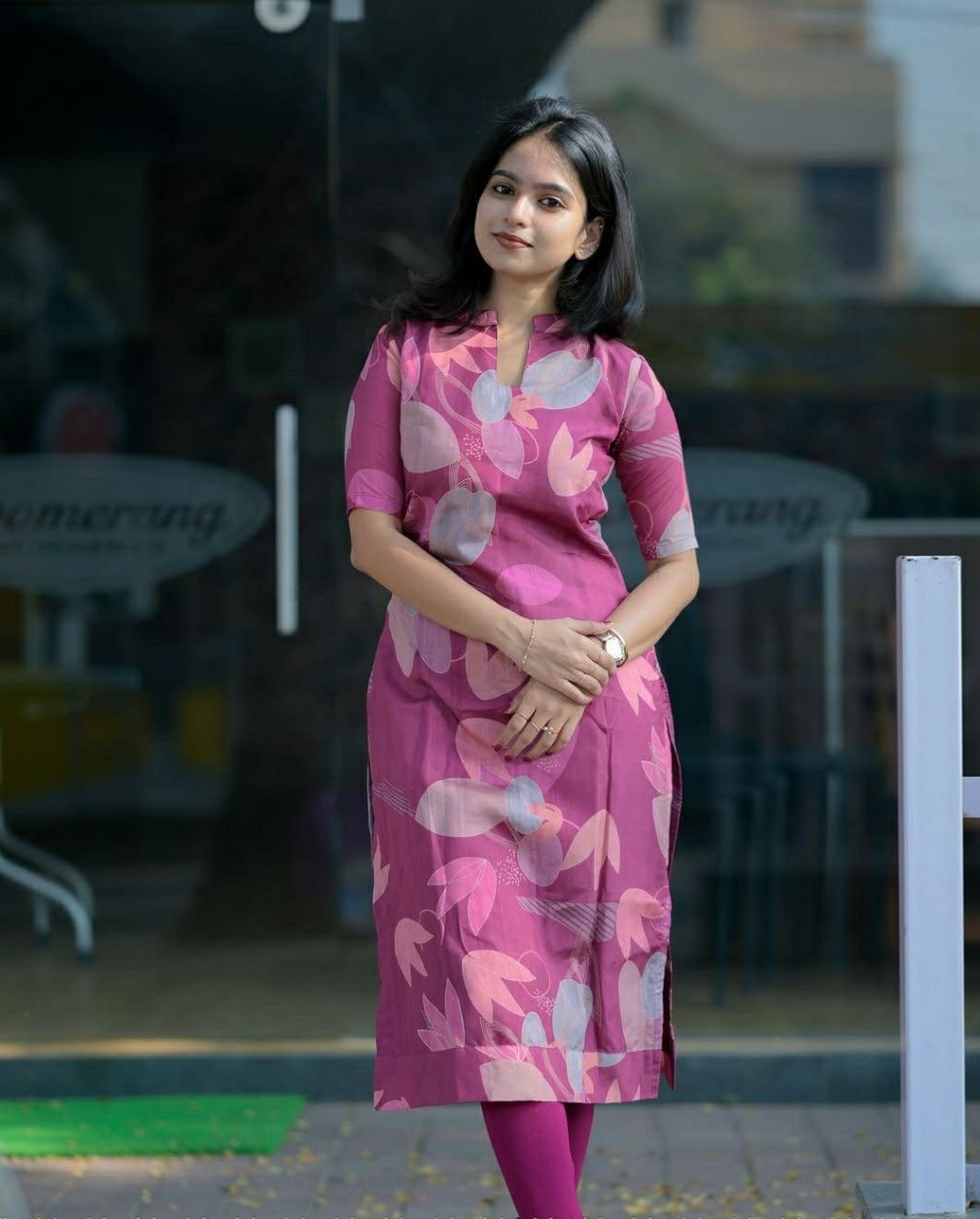 Floral Printed Daily Wear Kurthi