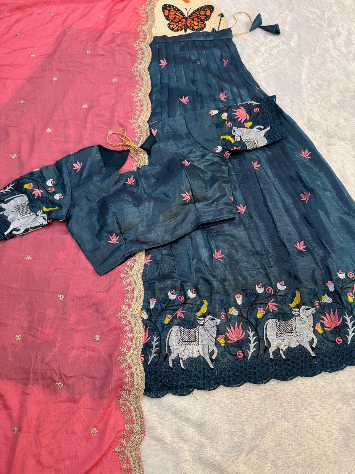 Poetic Dream Embroidered Halfsaree