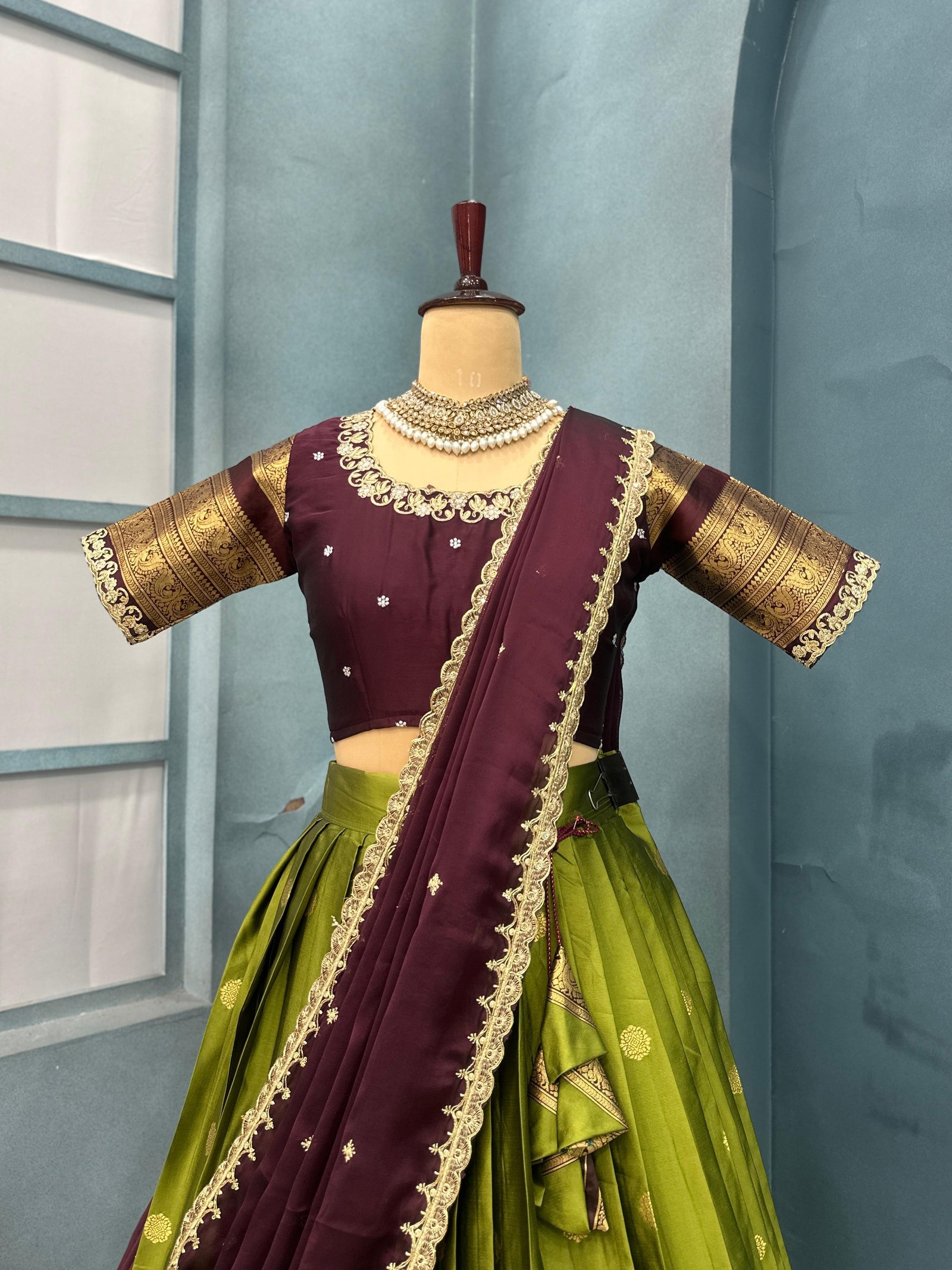 Designer Kanjivaram Silk Lehanga