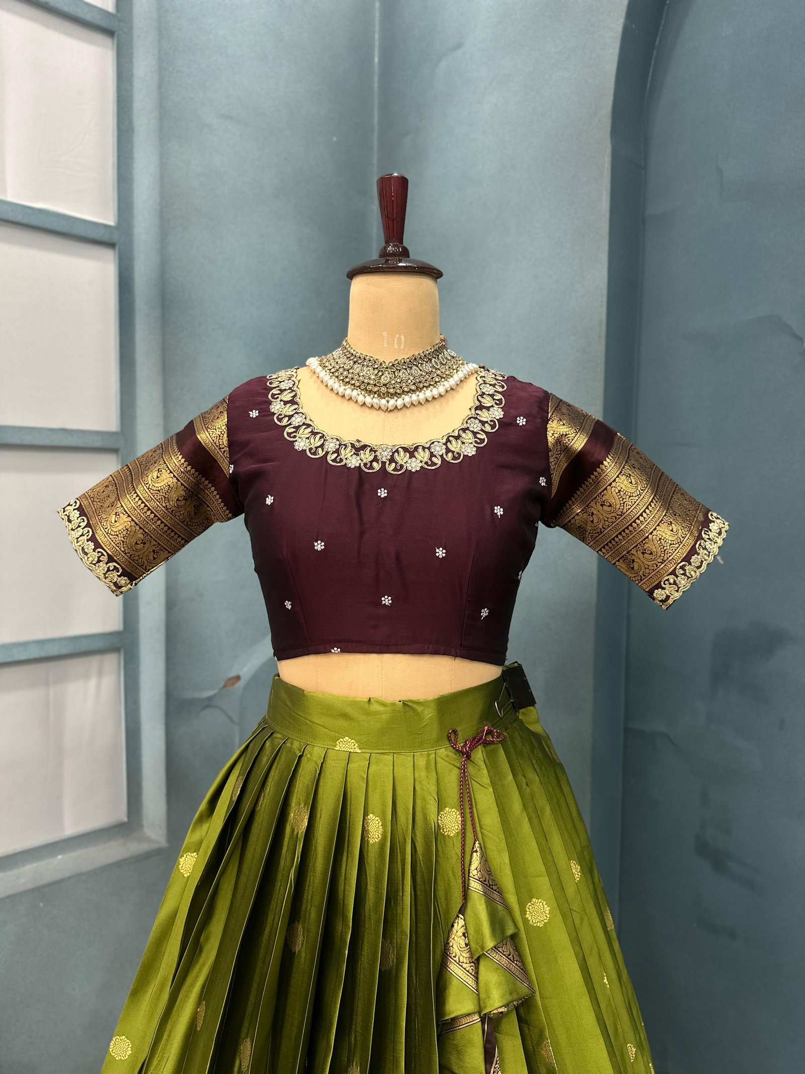 Designer Kanjivaram Silk Lehanga