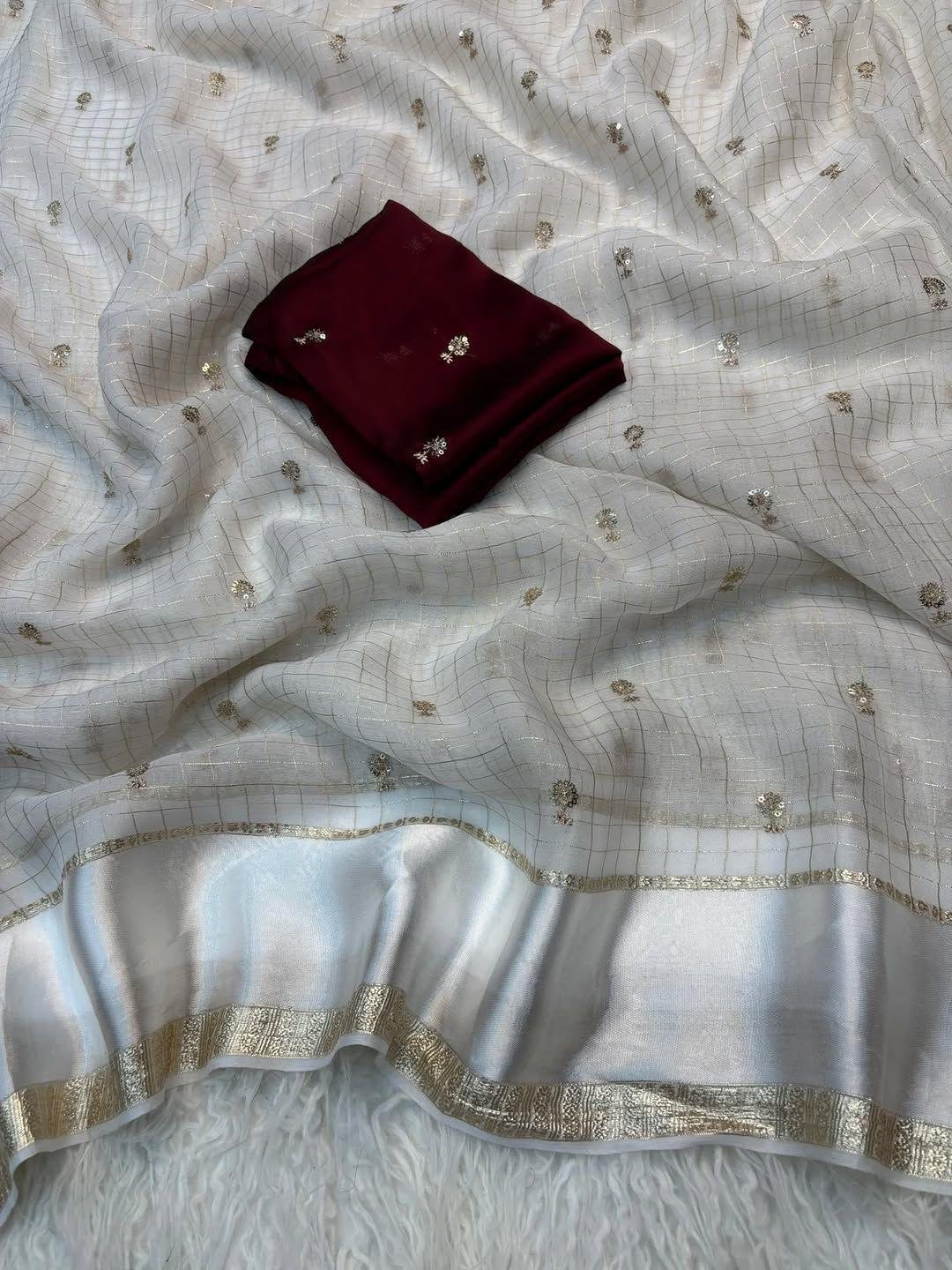 Hotselling Multi sequence Saree in Huge Offer