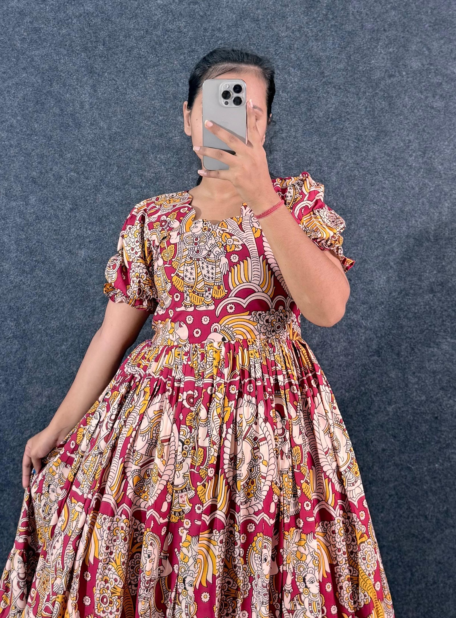 Women Printed Fit & Flare Maxi Dress