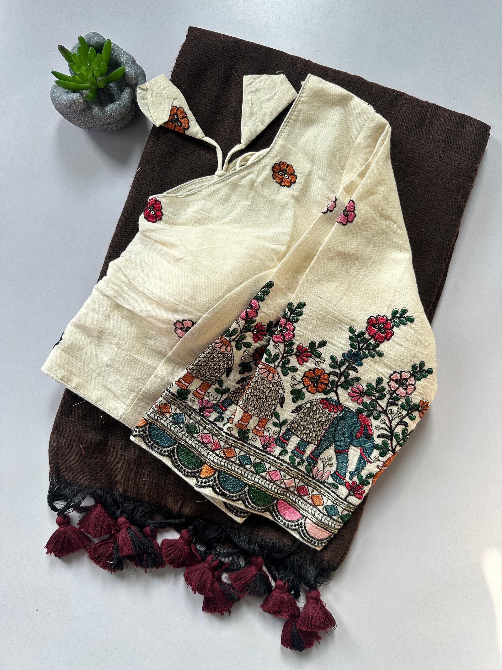 Handloom Khadi Cotton Saree- Offer Rate