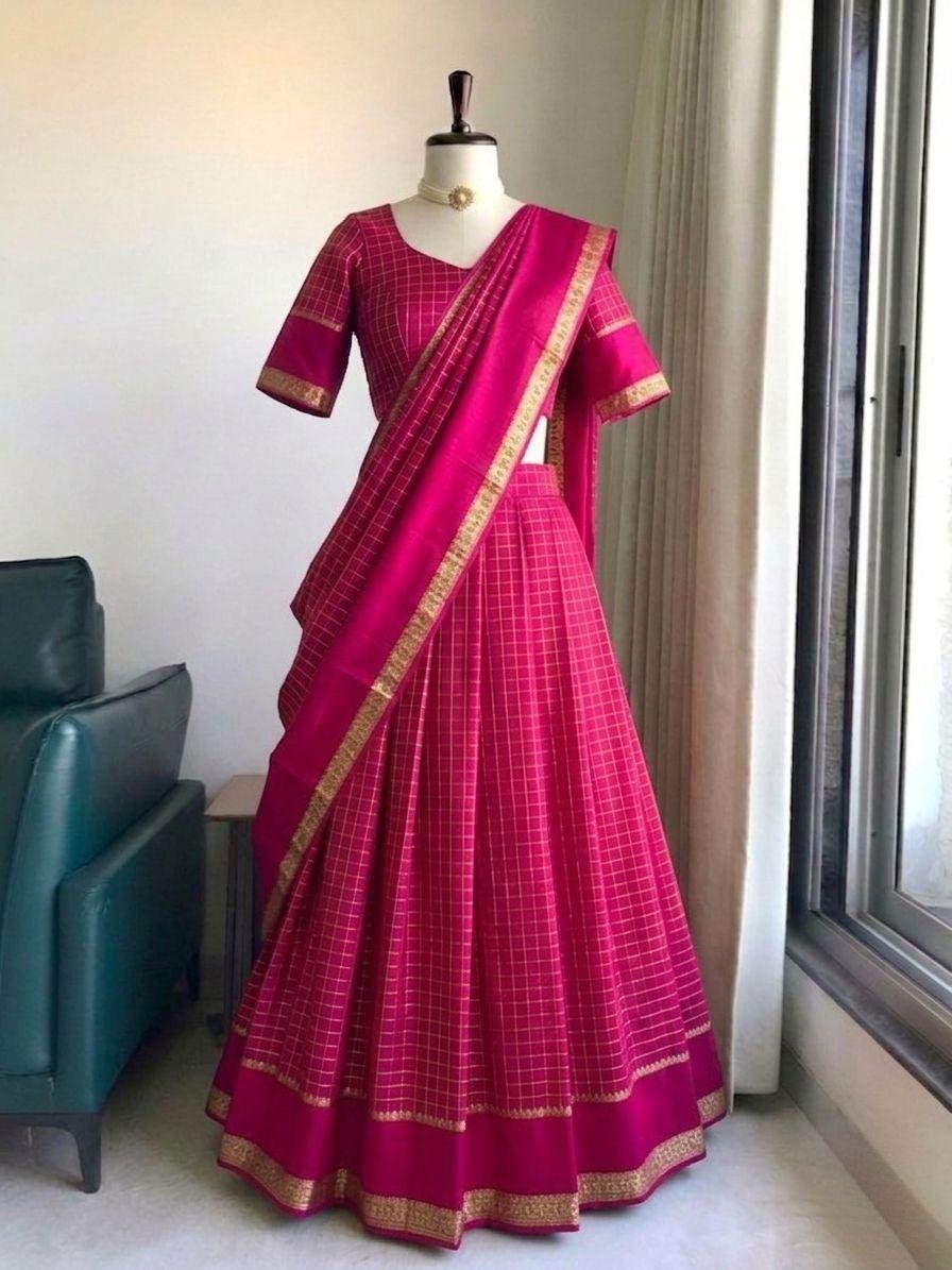 Trending Viscose Halfsaree Readymade