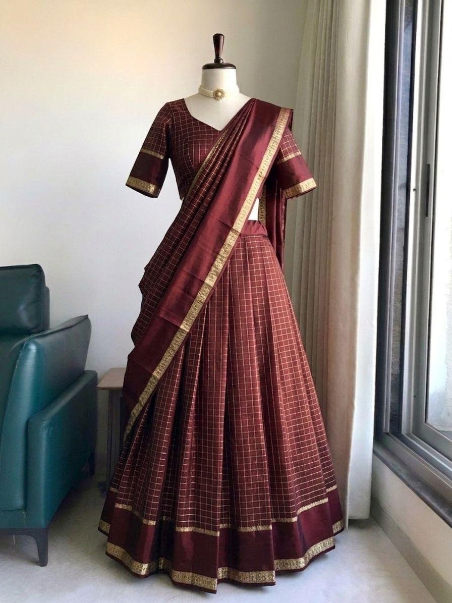 Trending Viscose Halfsaree Readymade