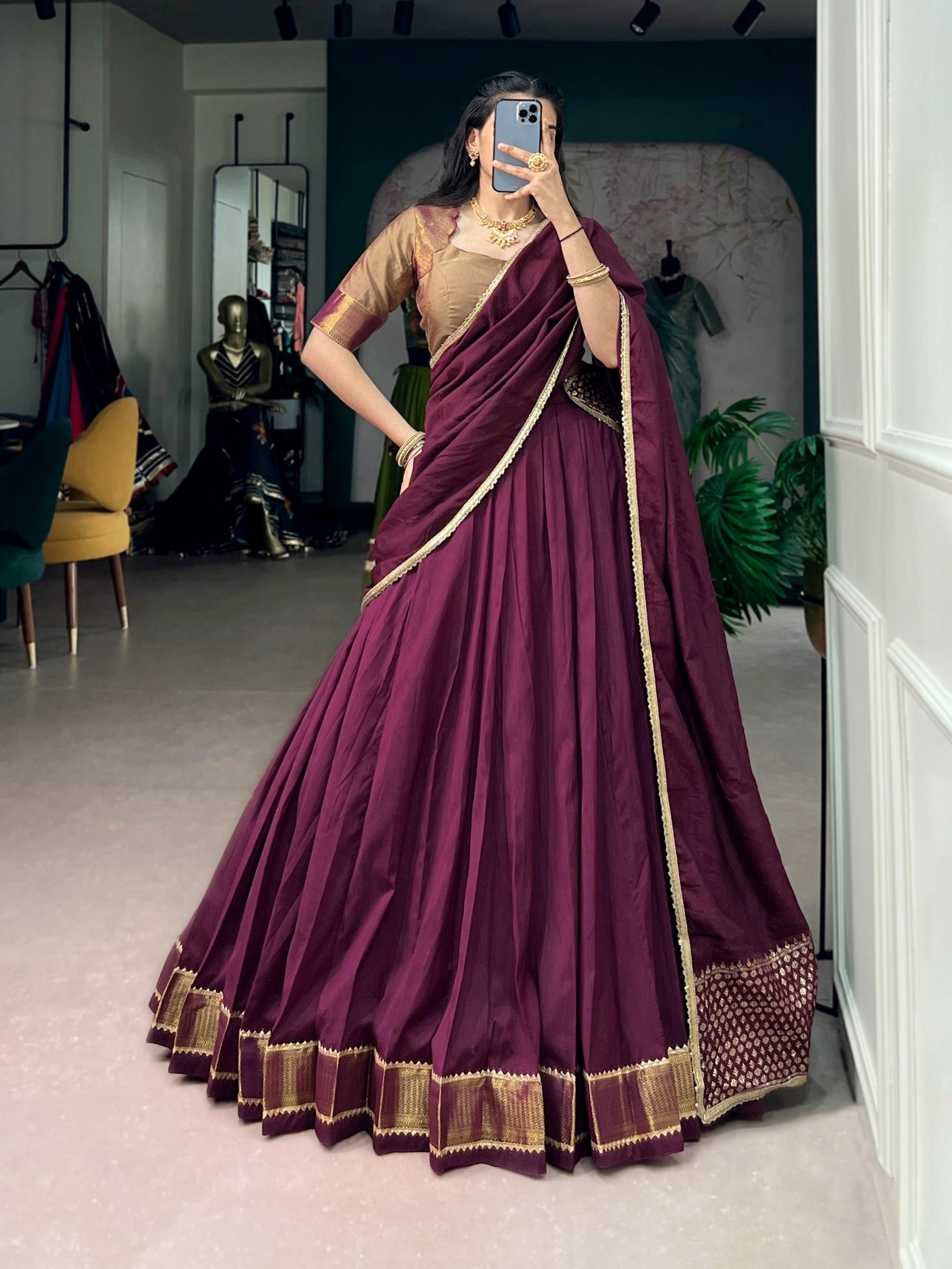 Flared Ethnic Halfsaree