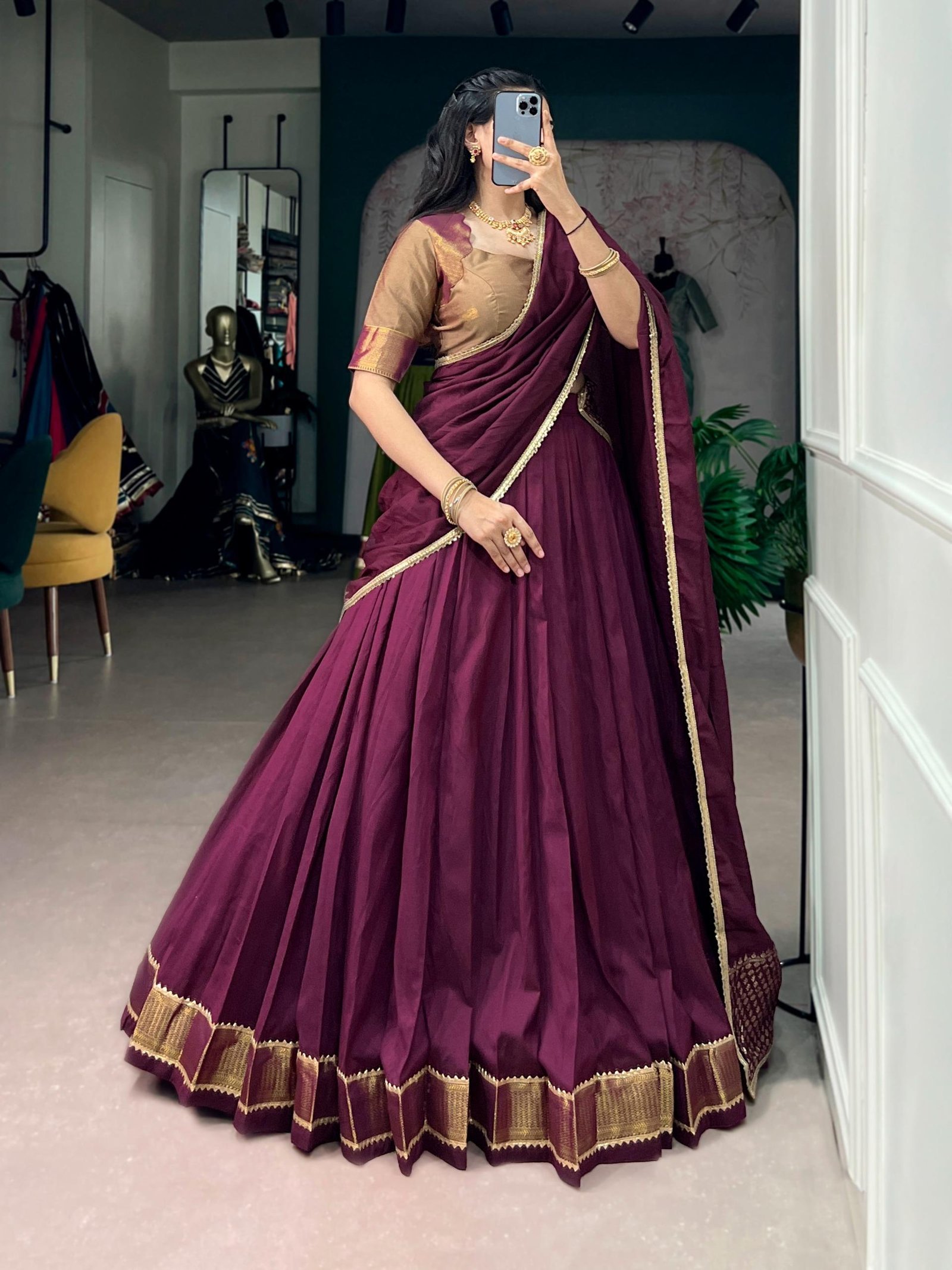 Flared Ethnic Halfsaree