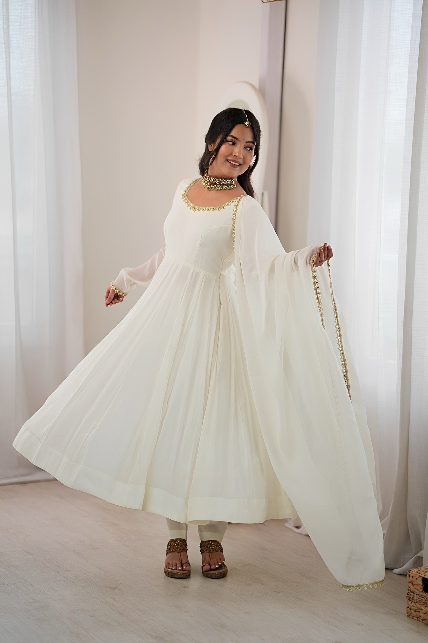 Angel - Designer Gown sets with pant dupatta