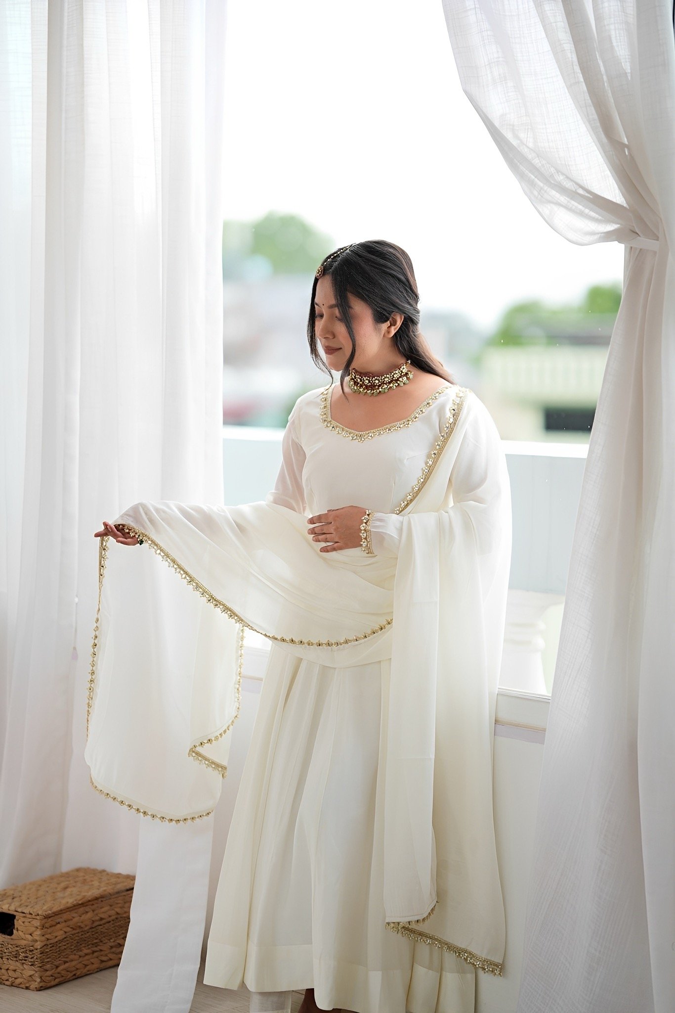 Angel - Designer Gown sets with pant dupatta